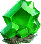 galactic gems green crystal